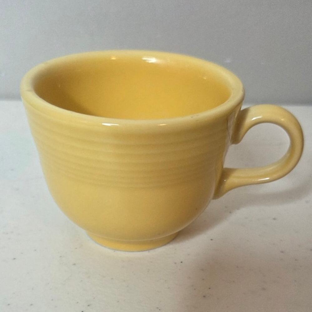 Fiestaware Sunflower Yellow Teacup & Saucer Retired Replacement China Set